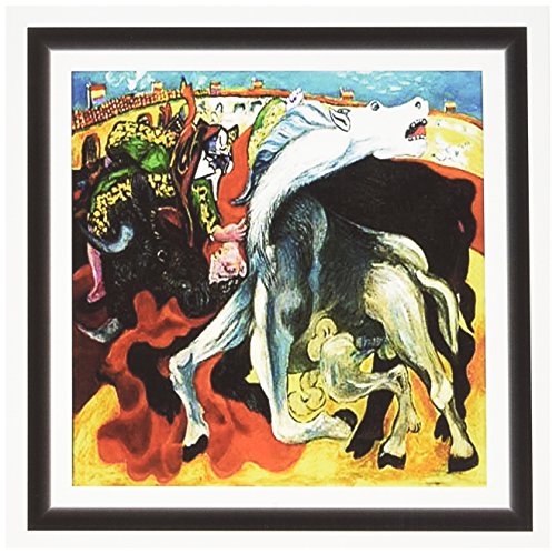 Tarjetas de felicitación de Picasso Bullfight Death Of Toredor de 6x6 pulgadas