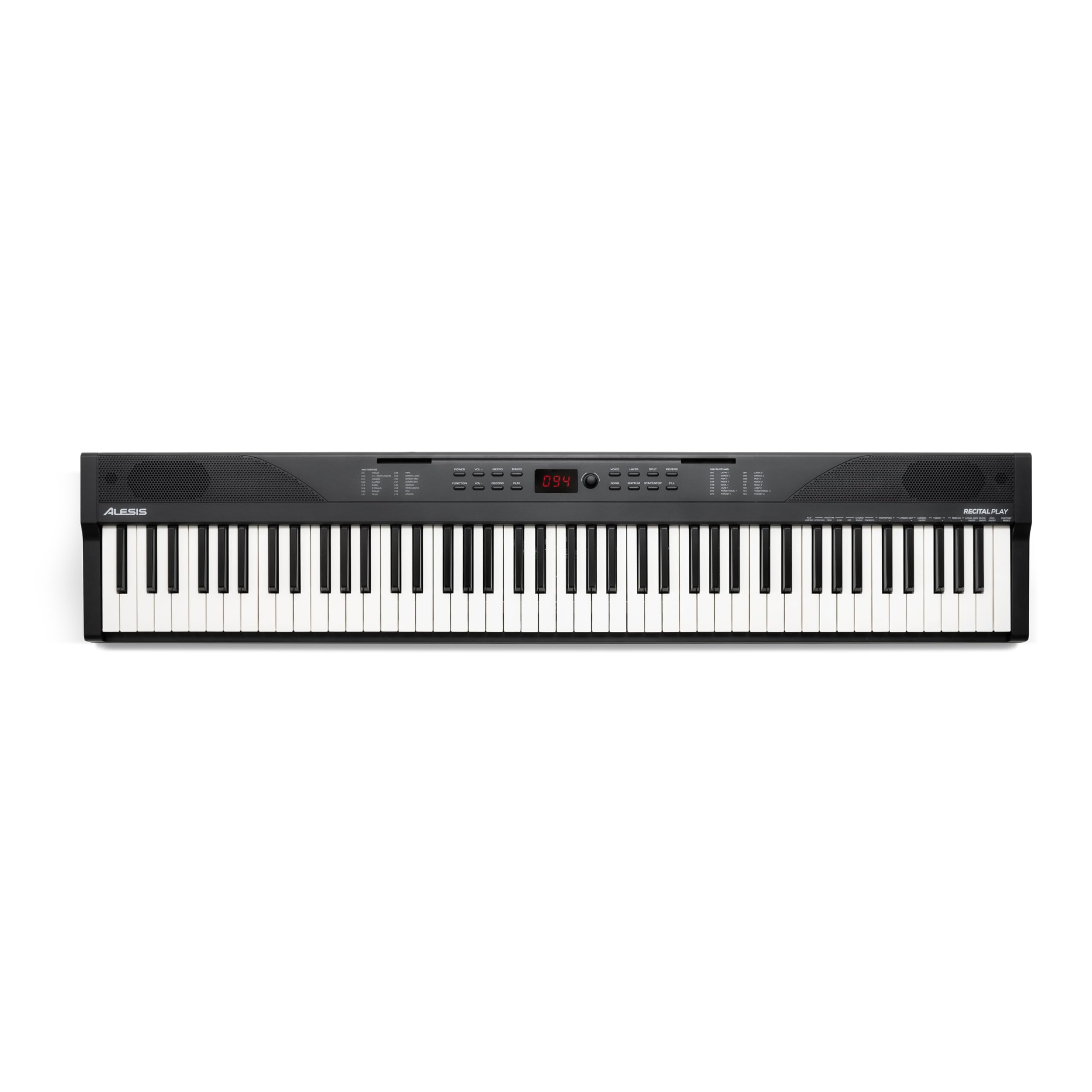 Alesis Piano Numérique 88 Touches avec 480 Sons, Haut-Parleurs, MIDI USB, Sac de Transport, Support, Casque, Pédale et Leçons pour Débutants