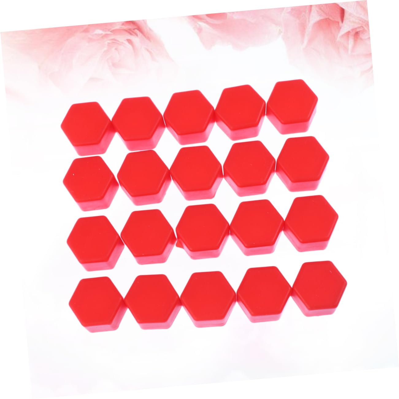 Juego De 20 Tapas Para Tuercas De Rueda - Cubre Pernos De Aleación, Plata/Azul/Rojo | Protección Antipolvo Y Óxido