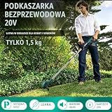 POSENPRO 3 w 1 akumulatorowa podkaszarka do trawy, podkaszarka 20 V z 6 metalowymi i 10 plastikowymi ostrzami, 2 akumulatory 1500 mAh, do przycinania krawędzi trawnika i usuwania chwastów