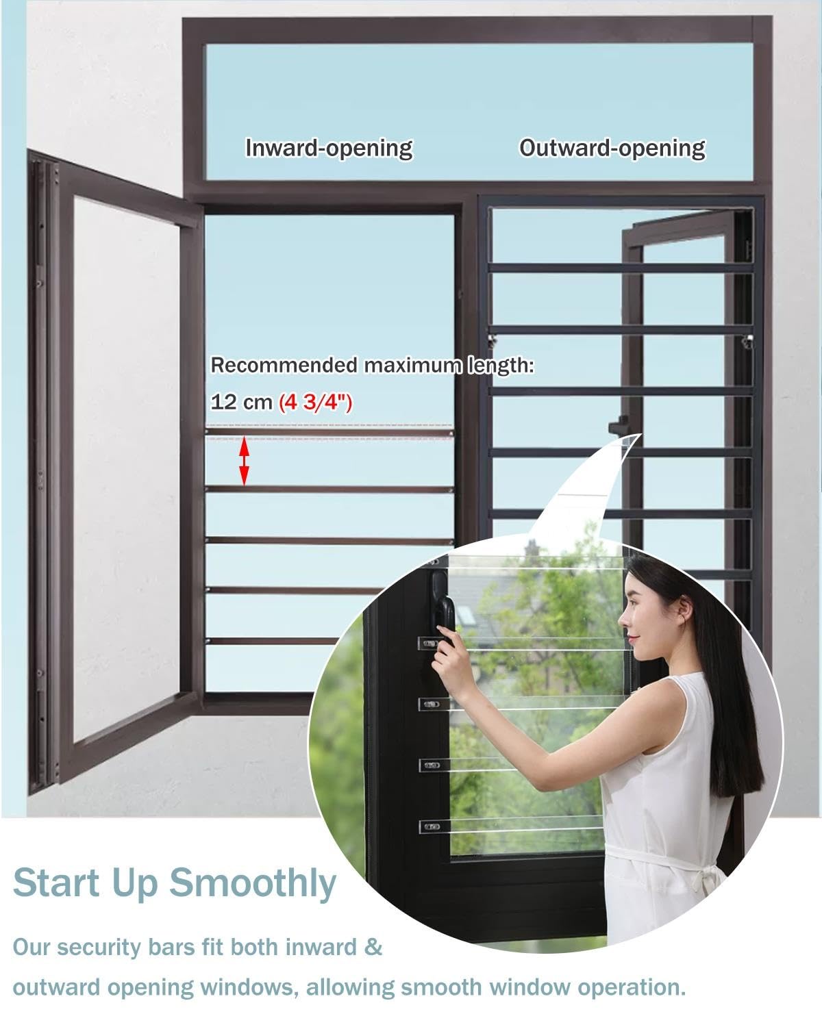Fenstergitter Einbruchschutz Unsichtbares Sicherheitsgitter
