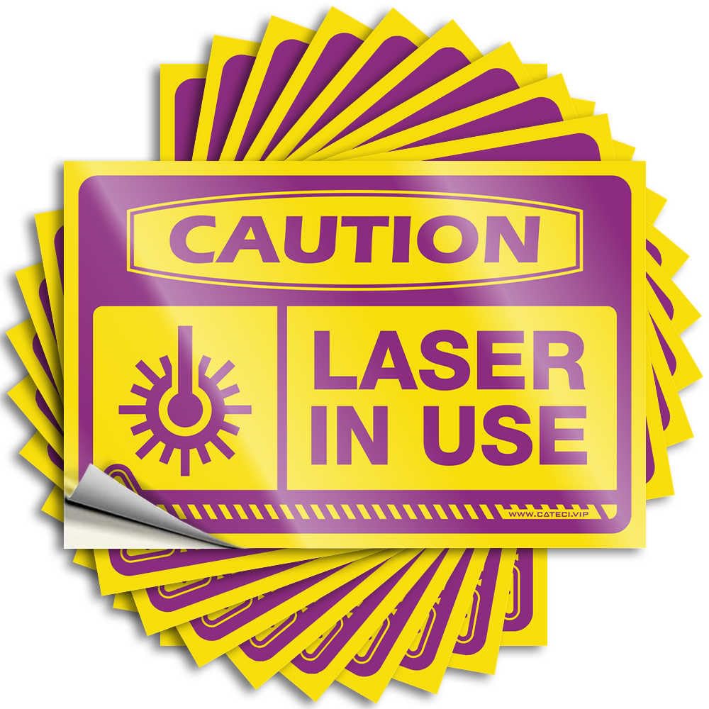 Farmhouse Porch Decor Hat Sticker | Caution Laser in Use Summer for Girl Decor(12X18CM)