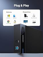 Carcasă externă UGREEN pentru hard disk de 3,5 inchi, 20TB, USB 3.0, UASP, 5Gbps, pentru unități HDD și SSD SATA I II III, cu sursă de alimentare, pentru WD, Toshiba, Seagate 6