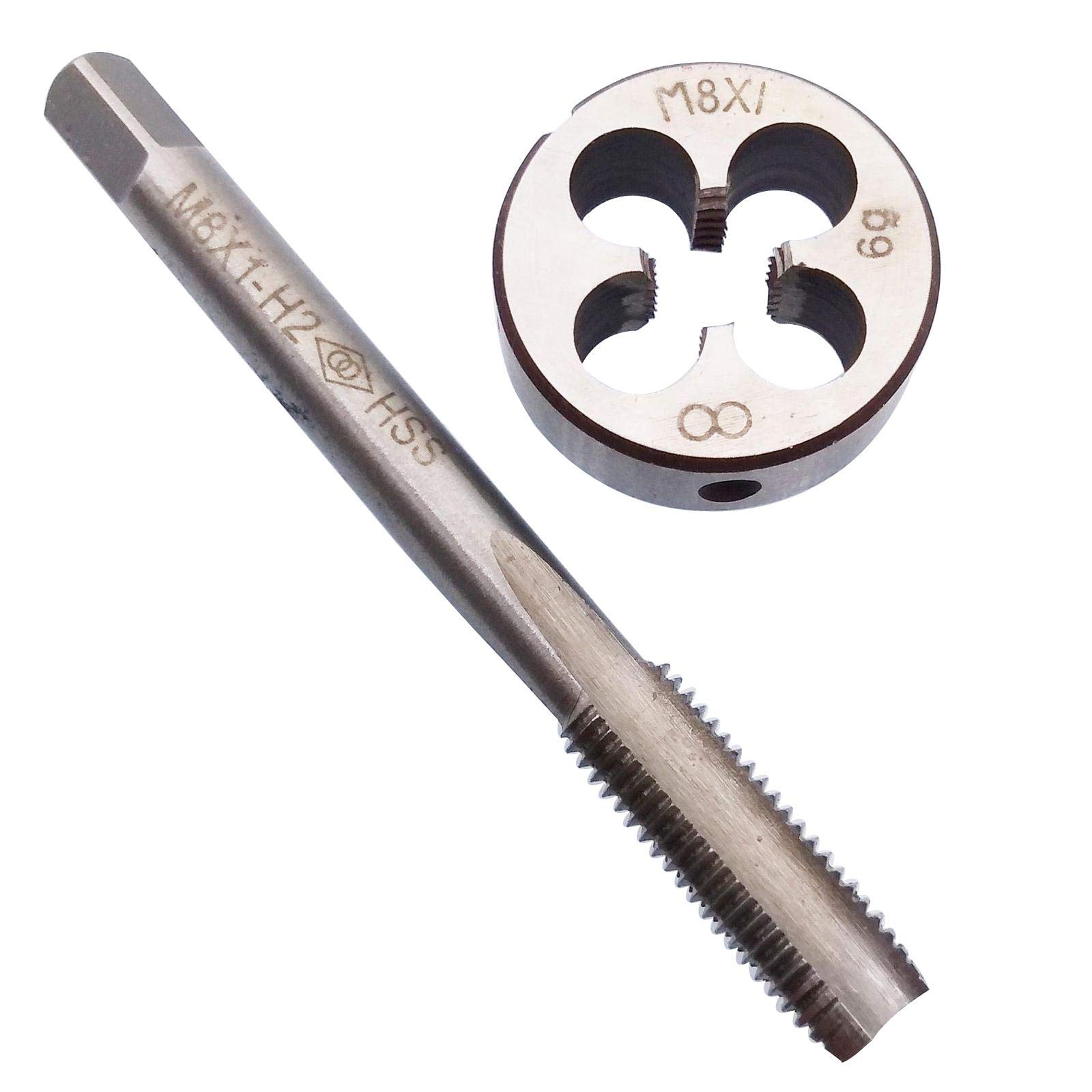 HSS M8 x 1mm Tap and M8 x 1.0mm Die Metric Thread Right Hand