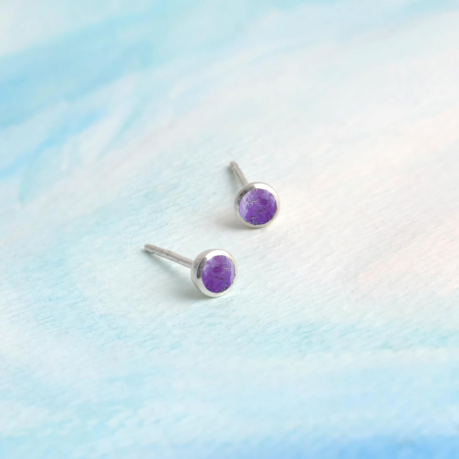 Boma Jewelry Sterling Silver Mini Circle Stud Earrings