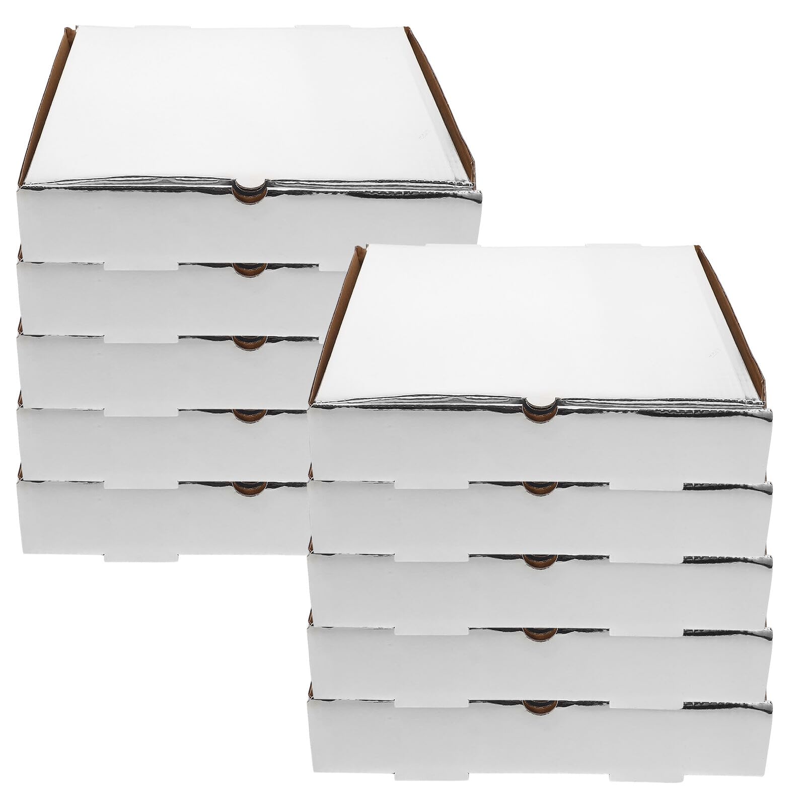 UKCOCO 10piezas Cajas De Pizza Para Llevar Gruesas Cajas De Cartón Corrugado Para Envolver Pizzas Para Restaurante