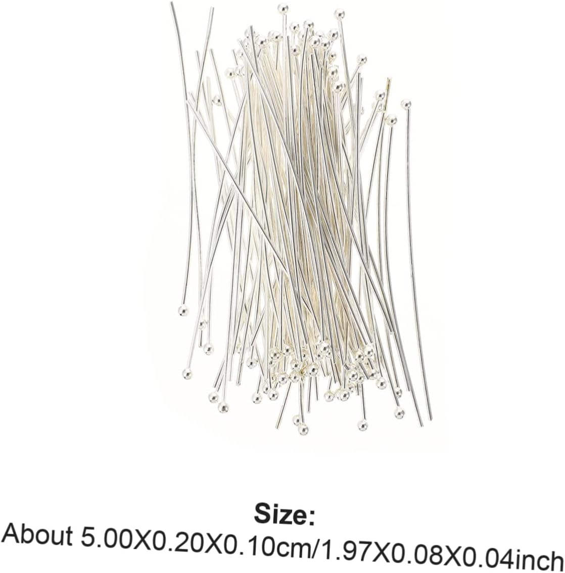 OSALADI 3sets 200pcs Ball Head Pins for Jewelry Making Copper for DIY Craft Earrings Necklaces Bracelets Non Tarnish Jewelry Making Tool Safe and Versatile Craft Supplies 200pcs*3