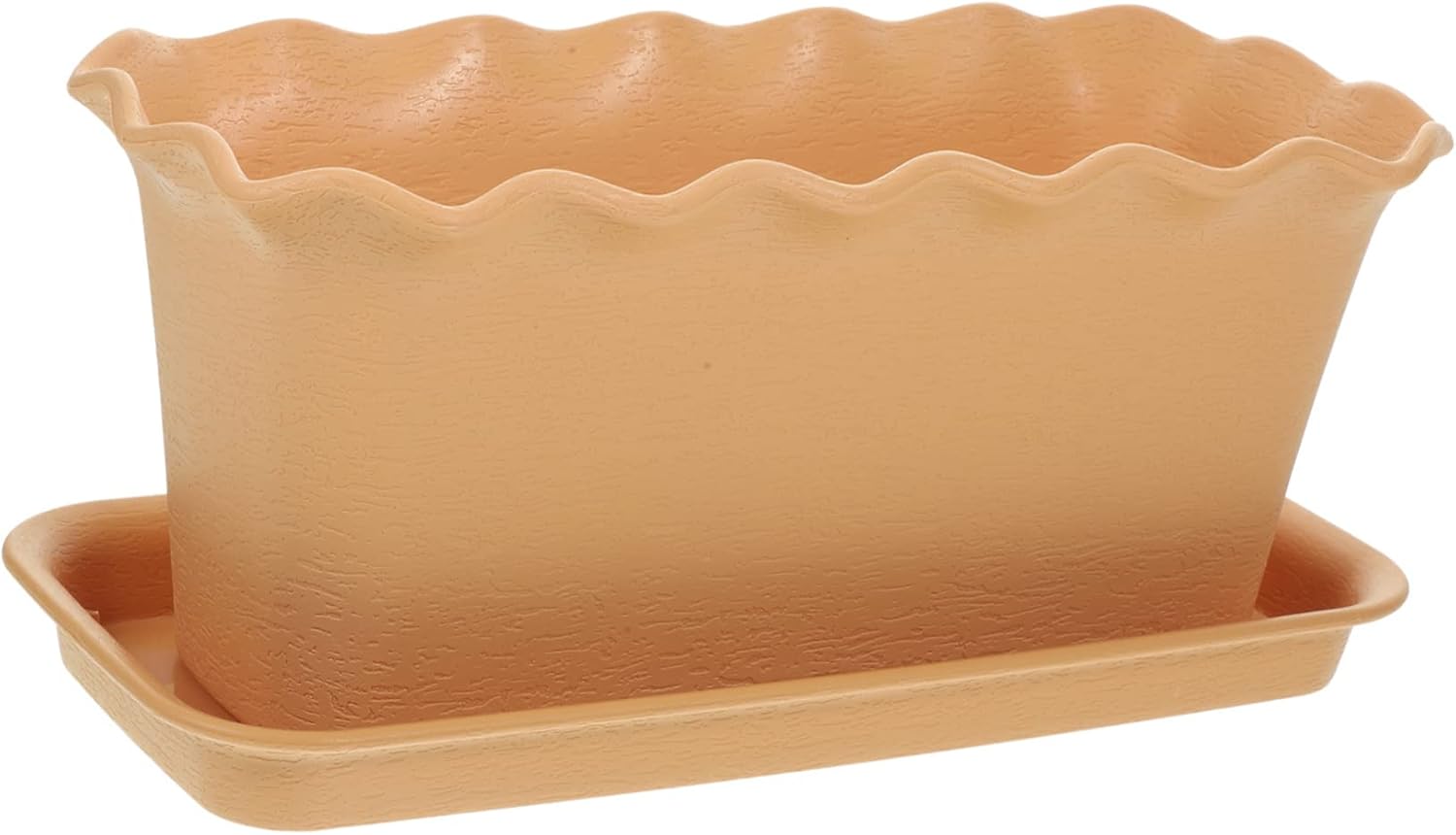 Yardwe 1 Set Flowerpot Plastic Planters Large Rectangle Flower Box Plastic Pallets