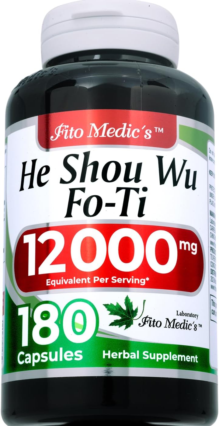 Lab | he shou wu | fo ti Capsules |180 Capsules | 12000 mg | fo ti | foti Root | foti | fo-ti | fo-ti Supplement | Ultra high Absorption. - Image 2
