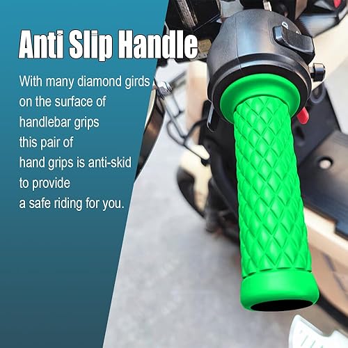 Miniatura 5 de Empuñaduras para manillar de motocicleta, empuñaduras de goma de 0.786 pulgadas y 0.944 pulgadas, agarre cómodo antideslizante, agarre de manillar
