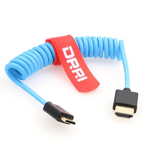 Miniatura 2 de DRRI Cable trenzado de alta velocidad 8K 60Hz 4K 120Hz Mini HDMI a Full HDMI 2.1 para Sony F55 A7S3 A74 Nikon Z5 Z6 Z7 BMPCC4k a monitor Atomos Ninja