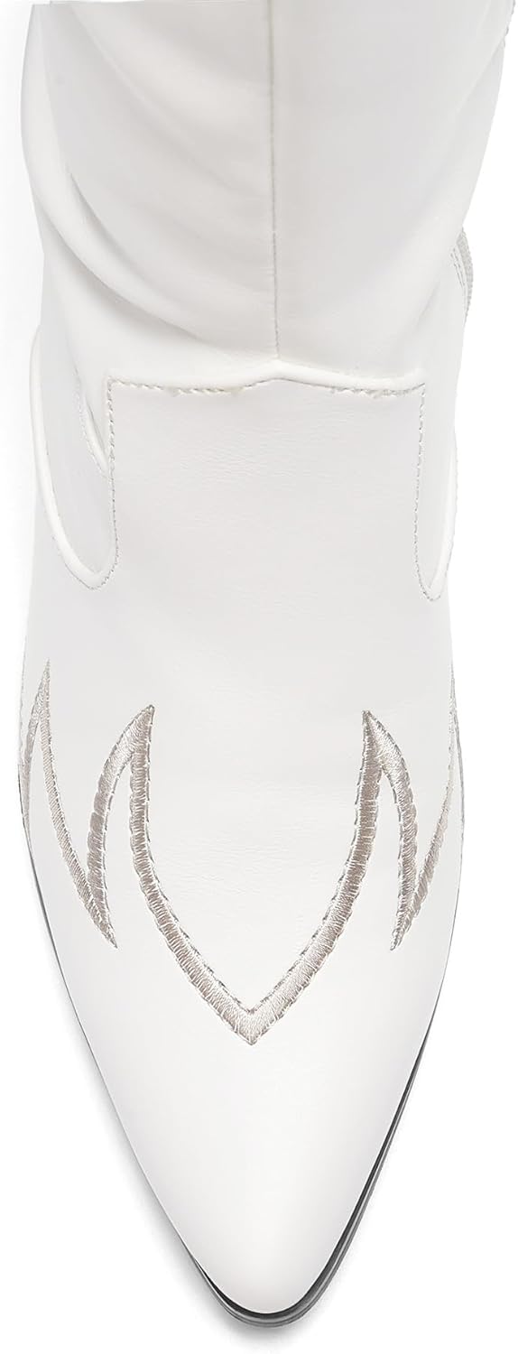 DREAM PAIRS Western Cowboy Boots Over The Knee Western Cowgirl Boots Women Thigh High Boots - Image 4