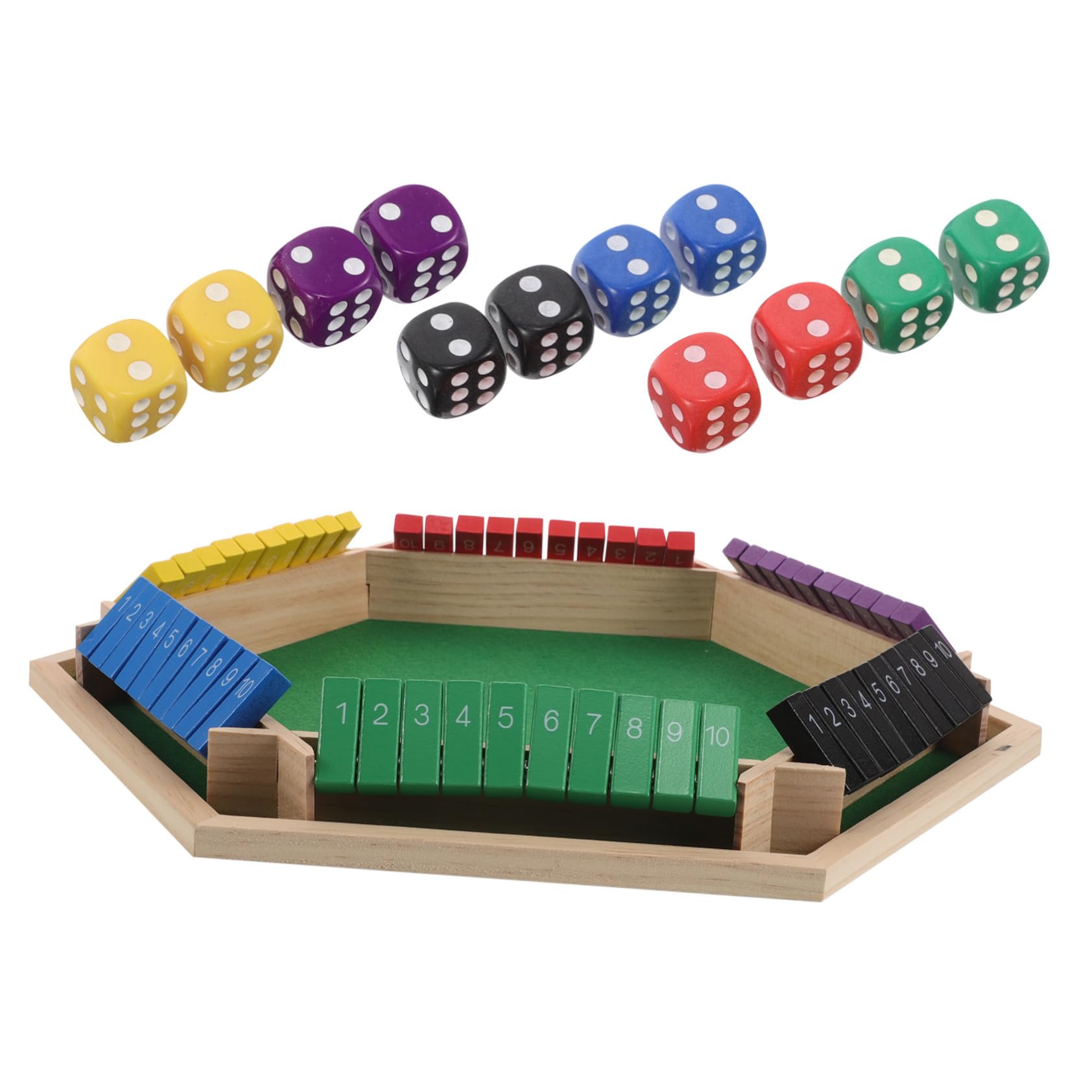 minkissy Klappspieltisch Mit Filzabdeckung Sechseckig Für Karten Und Trinkspiele Zusammenklappbar Tragbar Geeignet Für Ktv-Bars Und Gesellschaftliche Zusammenkünfte