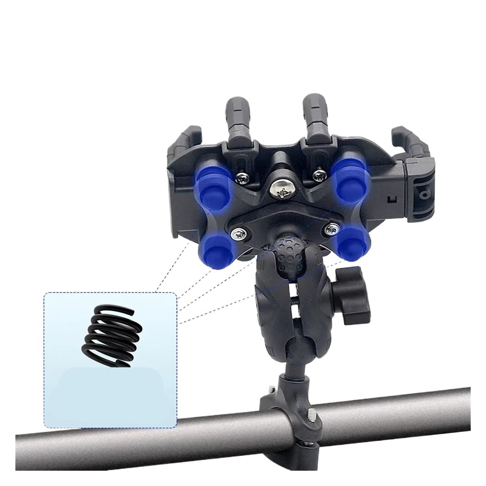 Staffa Navigazione GPS Supporto Per Cellulare In Lega Alluminio Moto Mountain Bike Manubrio Elettrico Telaio Fisso Ammortizzatore IPhone Supporto Gps Moto