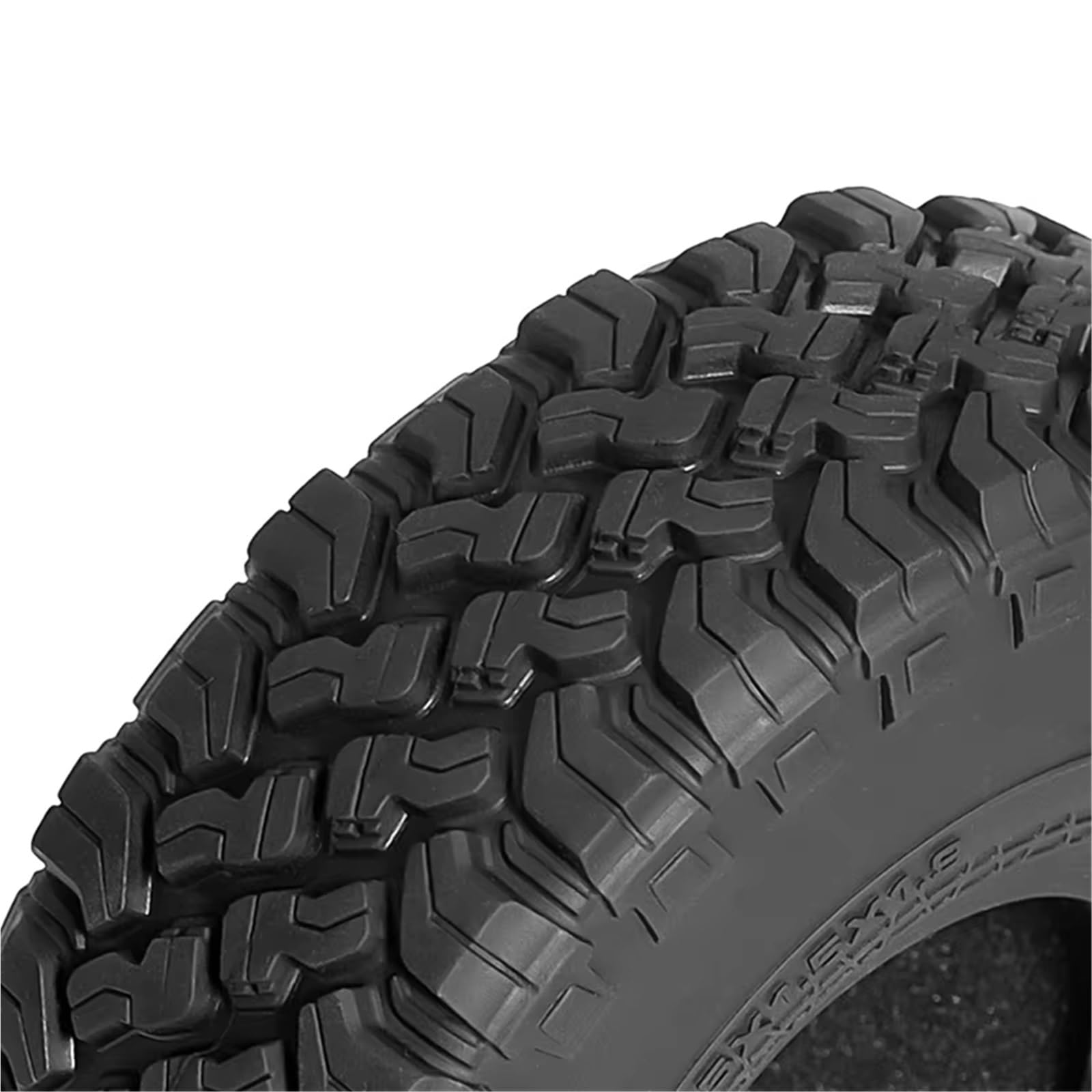 RC Car Pneumatico Ruota Compatibile con Axial per SCX10 per Capra per Traxs per TRX4 D90 per Redcat 1/10 RC Crawler Car 4 Pezzi 116 Mm 1.9 Pollici Pneumatico in Gomma Ruota Pneumatico