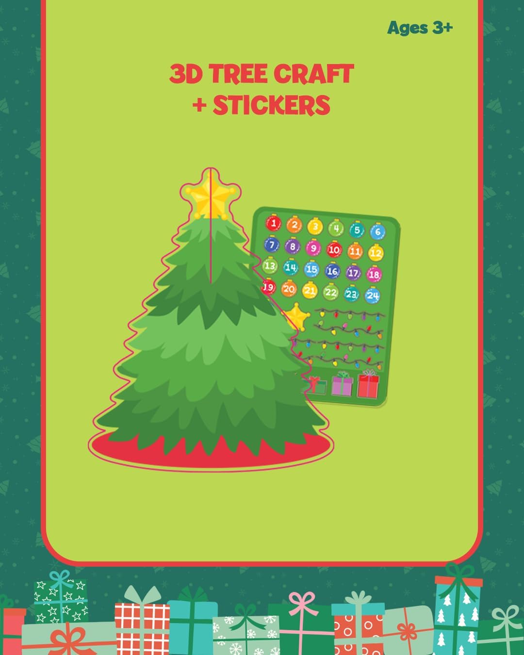 Christmas Bilingual Craft and Learning Kit – Spanish English Holiday Activities for Kids | Educational Arts and Crafts | Preschool Language Learning | STEM Gift for Toddlers and Families