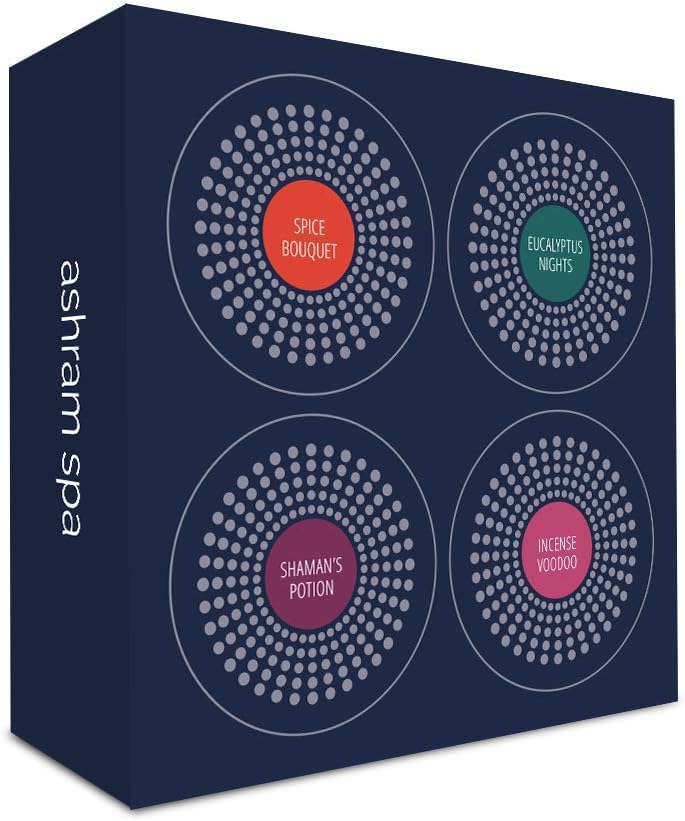 Moodo Smart Home Aroma Diffuser Fragrance Capsules - Refill Pods - 4 Pack (Ashram Spa)