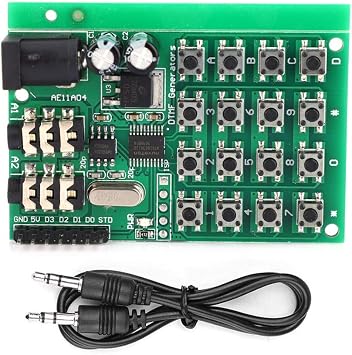FTVOGUE DTMF Voice Decoder AE11A04 DTMF Audio Generator Module Voice Dual Encode Transmitter Board 524VDC,Encoder