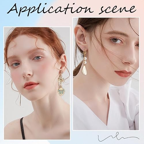 Miniatura 9 de CREATCABIN 120 unidadescaja, ganchos para aretes franceses, cierres de aros, aros intercambiables de alambre de oreja de acero inoxidable para hacer