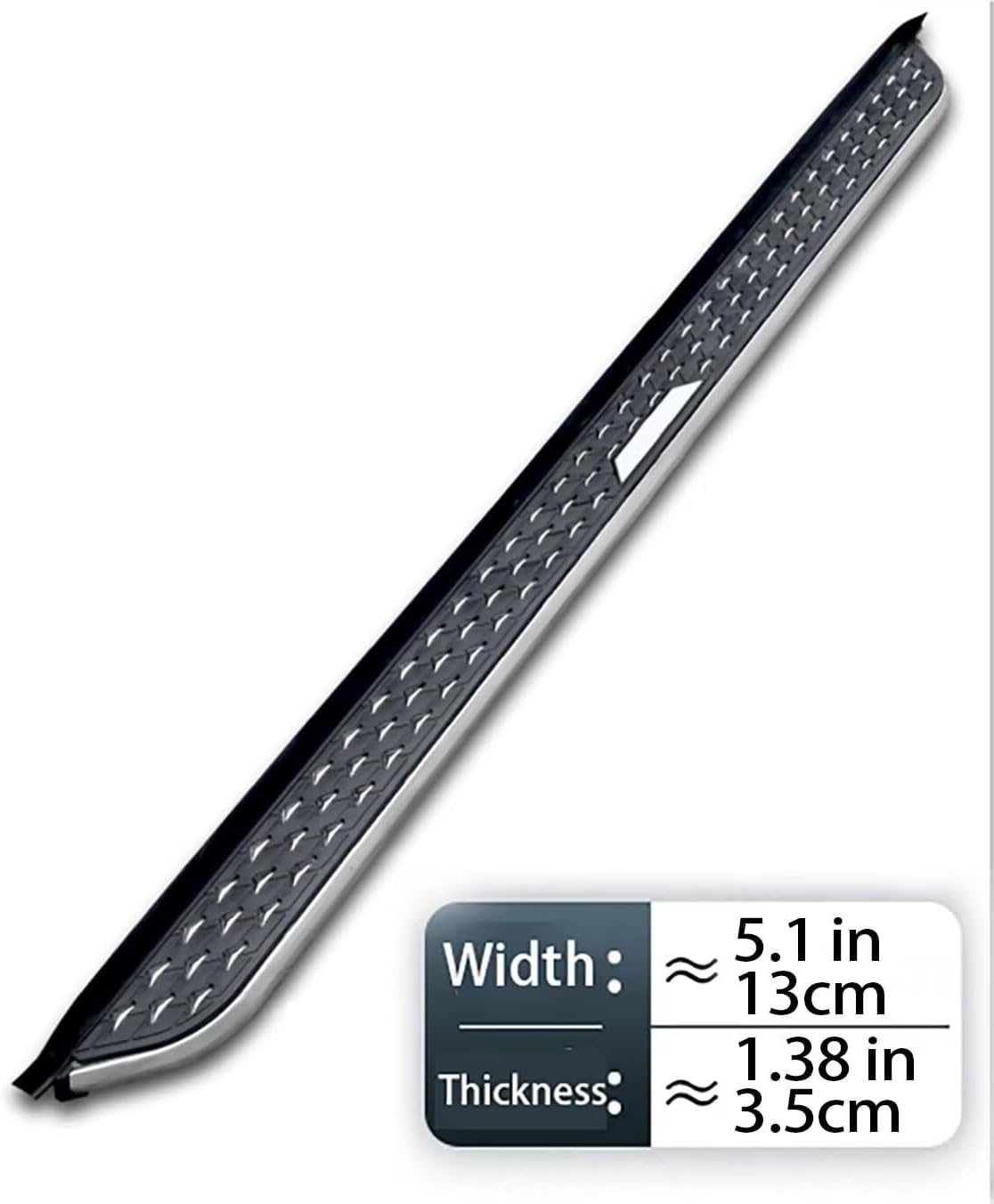 Stainless Steel Starry Sky Style Drill-Free Running Boards fits for Honda Pilot 2023-2026 Aluminum Alloy 2-Piece Set Side Steps