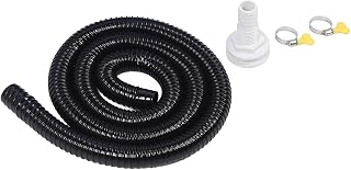Bilge Pump Plumbing Kit, Bilge Pump Installation Kit Black 11/8in Leak Proof Easy Installation Hose for Pumps with 11/8 Inch Outlet