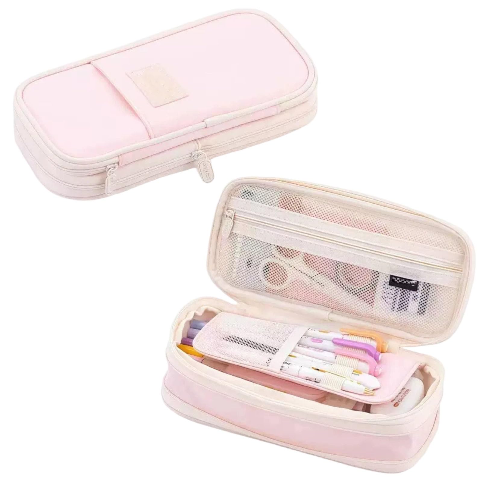 Large Capacity Pencil Case with Compartments and Handle Pencil Case — image 1