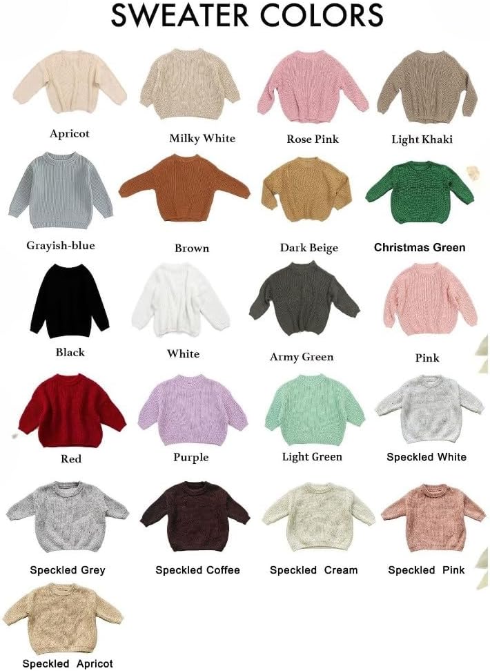 Personalized for Baby Girls,Personalized Baby Name Sweater, Handmade Embroidered Sweaters,Custom Name Sweater