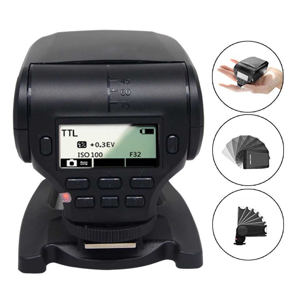 MK-320 GN32 TTL LCD Flash Speedlite éclairage pour FujiFilm Fuji Hot Camera Shoe X-T1 X-M1 X100s X100t X30 X-Pro 1 X-a1 X-A2 X-E1 X-E2 S1 SL1000 LED-Assistive Focalisation Speedlite (MK-320F)