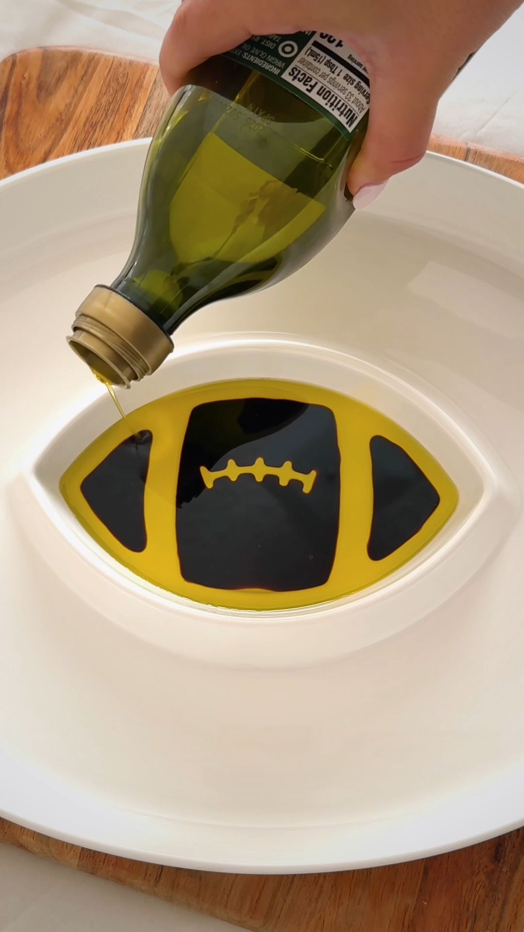 Amazon.com: Jeanne Fitz Football Bowl - Porcelain Serving Platter