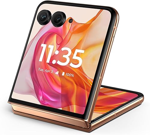 Motorola razr+ 2024 Desbloqueado Hecho para US 12256 Cámara de 50MP Peach Fuzz