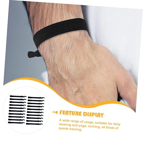 Miniatura 3 de 20 ligas elásticas para el cabello para hombre, ligas ajustables para el cabello, lazos para el cabello para hombre, lazos para el cabello largo,