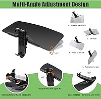 Vista 4 de Visera solar para automóvil, (juego de 2 piezas) UV400Anti- Polarizada/Antideslumbrante, Extensor de visera de coche fácil de instalar, negro/2