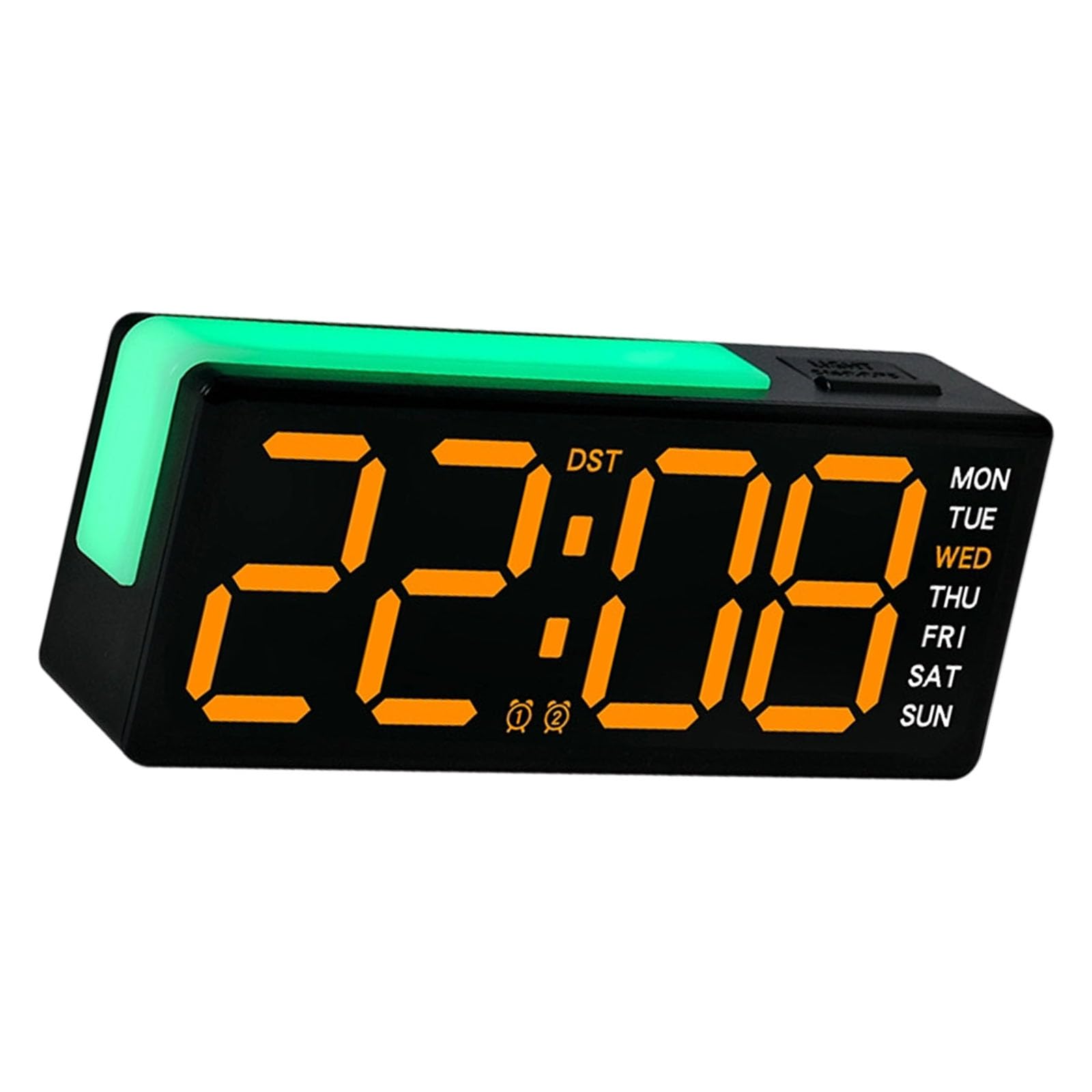 ZBIianxer LED Digital Alarm Clock with 3 Brightness Dimmer Sound Electric Desk for Bedroom Living Room Offices Bedside Desk