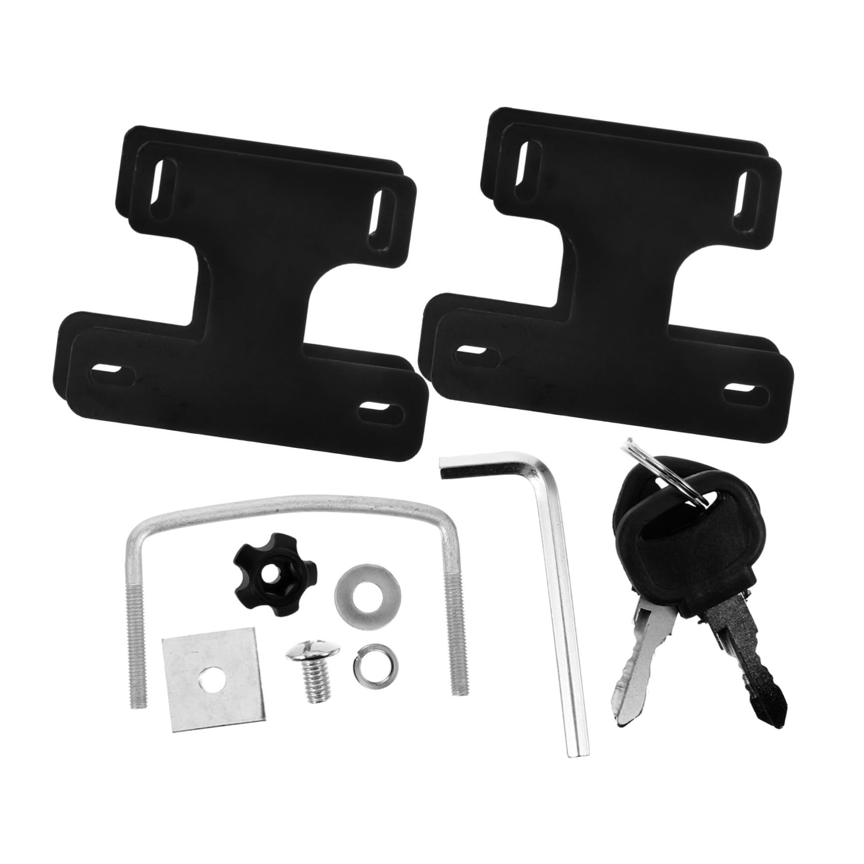 Mikinona 4pcs Roof Rack Fixing Clamps Sturdy Clips for Secure Luggage Storage Smooth Surface to Prevent Scratches Fit for Cars and Suvs Easy to Remove Store
