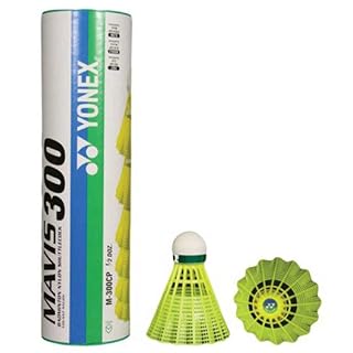 Yonex Mavis 300 Green Cap Nylon Shuttlecock (Yellow)