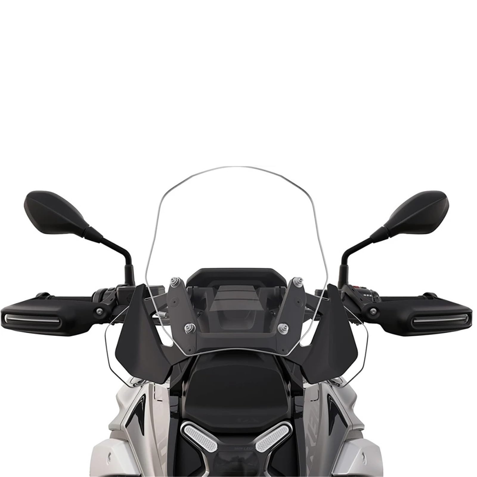 Spoiler szyby przedniej motocykla regulowany Pasuje do BMW R1300 GS R 1300GS 2023-2025 Akcesoria do przedniej szyby motocyklowej Przedni spoiler Owiewka Osłona przednia Deflektor(Grey)