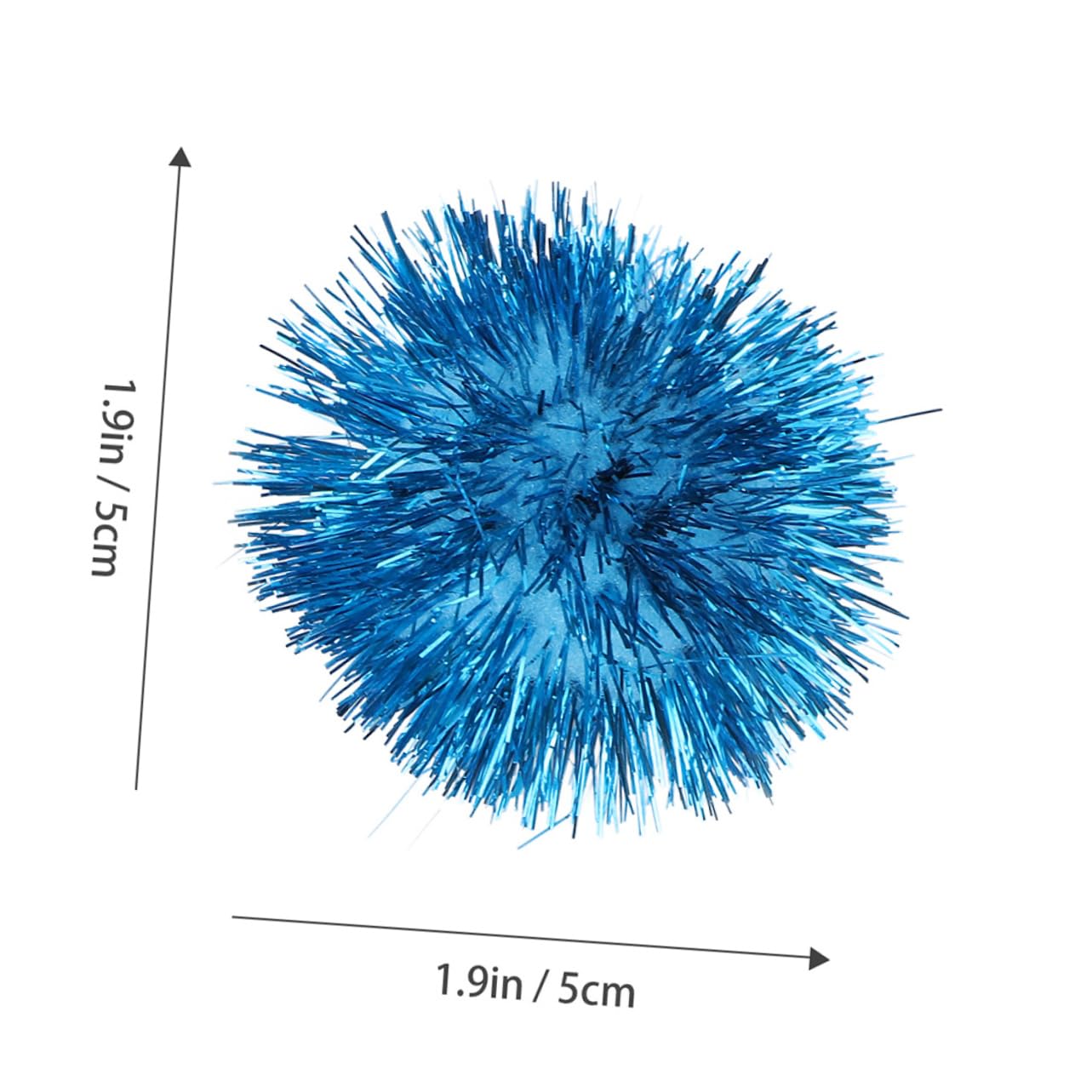 LIOOBO 18pcs Cat Balls Toys for Cats Fun Playthings for Pet Tinsel Teaser Toy Playthings Random