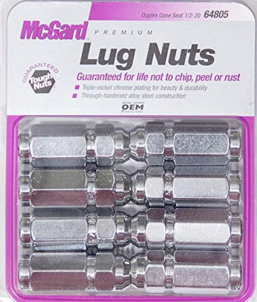 Amazon.com: McGard 64805 Chrome Cone Seat Style Lug Nut Set (1/2