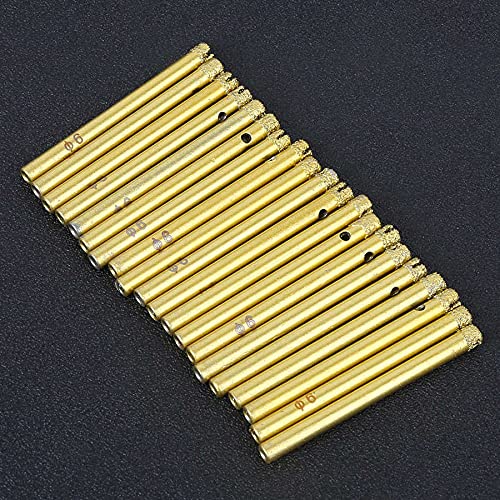 Parte de herramienta: broca de núcleo para perforación en metal, cerámica, vidrio y granito, 20 piezas, 6 mm