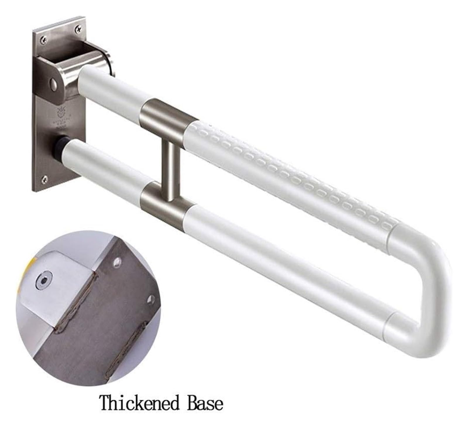 Barras de agarre de seguridad, barandillas de acero inoxidable, barra de ducha de baño, soporte antideslizante sin barreras, 75 cm