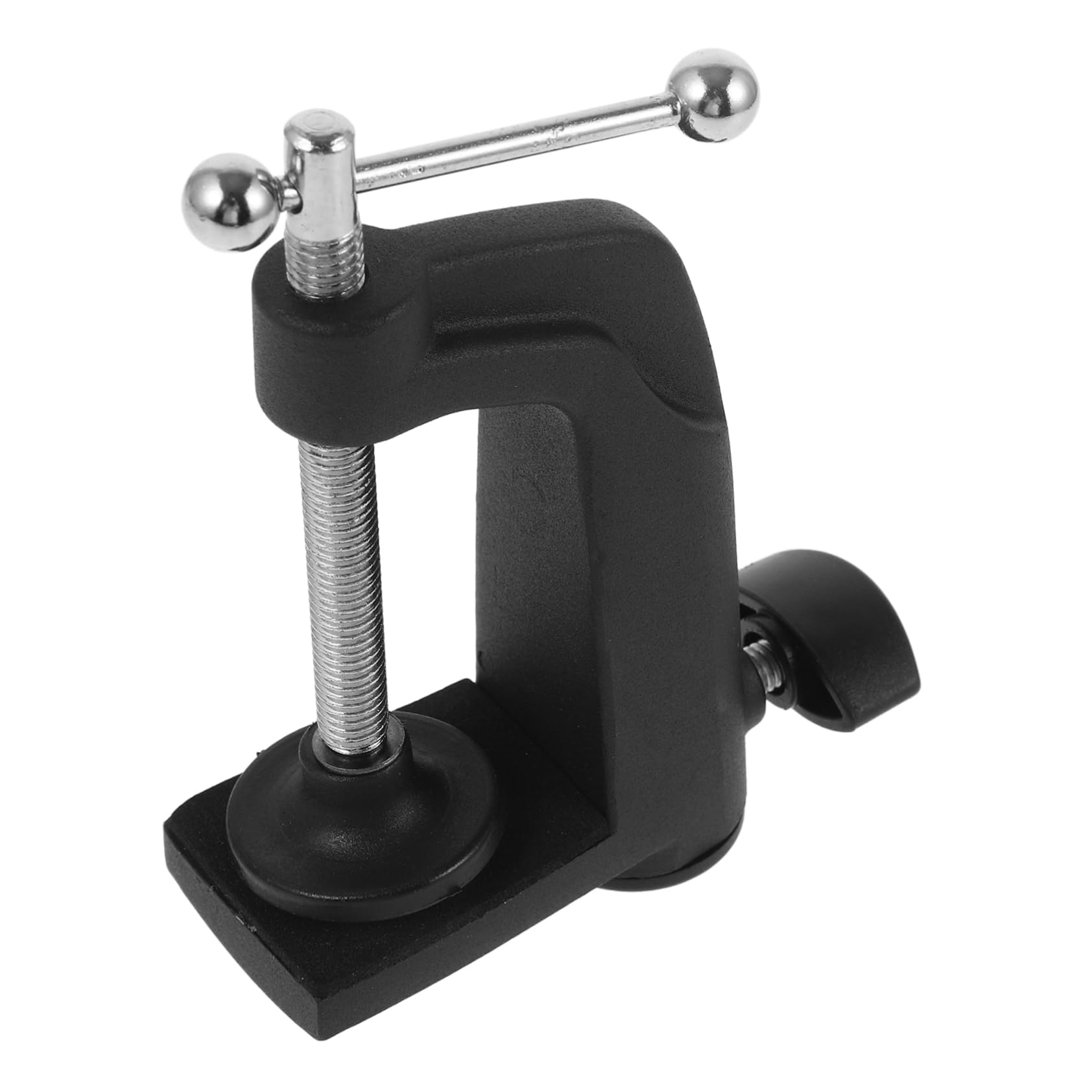 BELLIFFY Heavy-duty Table Mount Clamp for Mic Boom Arm for Microphone Stand Universal Desk Clamp Adjustable Screw