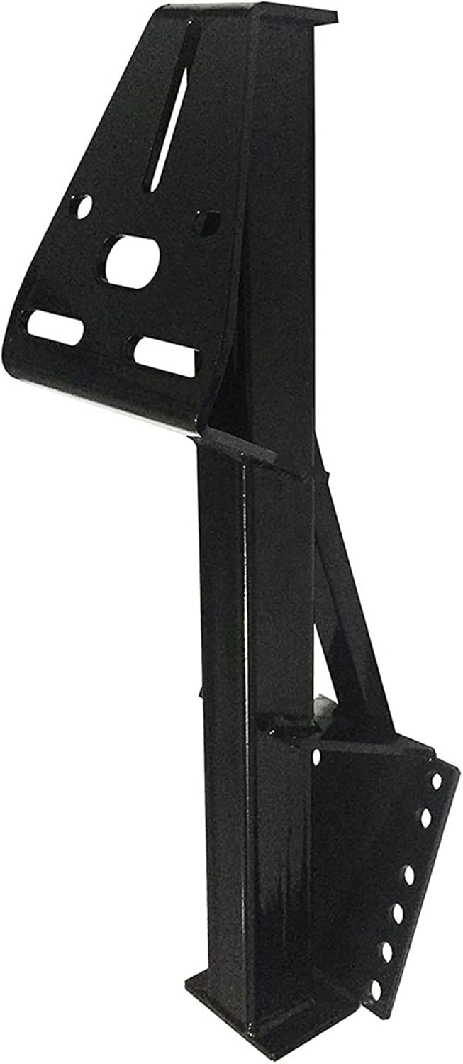 Tow Tuff TTF-08HD Heavy Duty Powder-Coated 120 Pound Capacity Steel Universal Spare Trailer Tire Carrier for 4 and 8 Hold Bolt Hold Wheels, Black