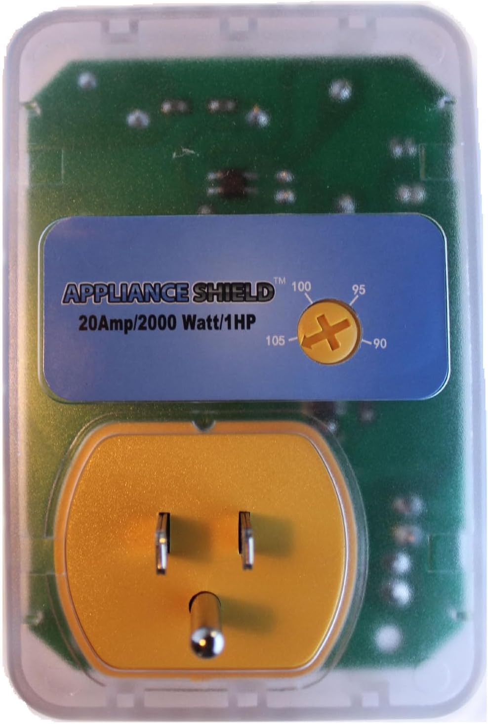 APPLIANCE SHIELD Surge Protector - Protects Appliances From Damaging & Costly Voltage Spikes/Dips, Works Great for Appliances, Refrigerators, Freezers, Dryers. Best In Class 20 Amp, 2200 Watts.
