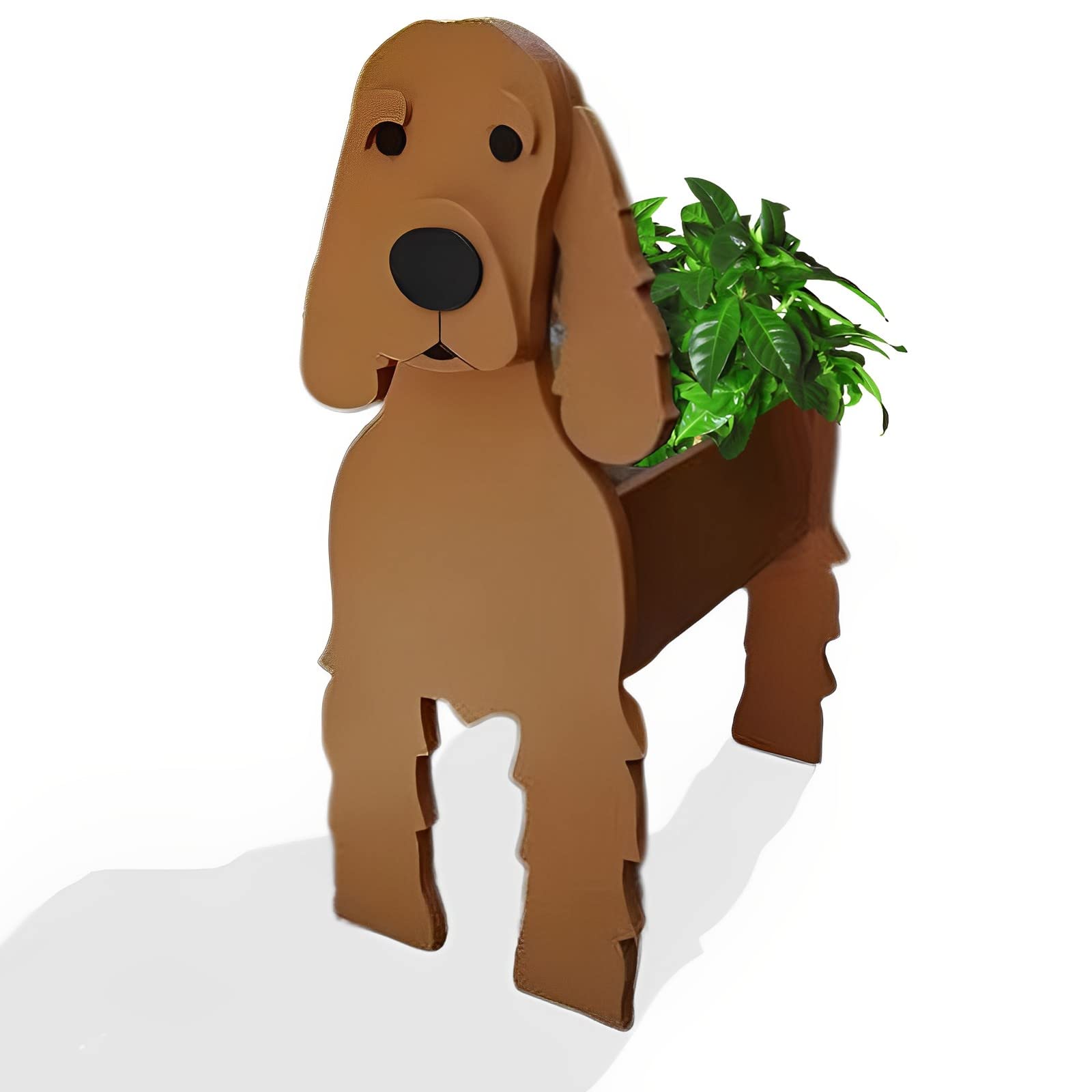 strolfay Brown Cocker Spaniel Dog Planter, Flower Pot Gifts for Women — image 1