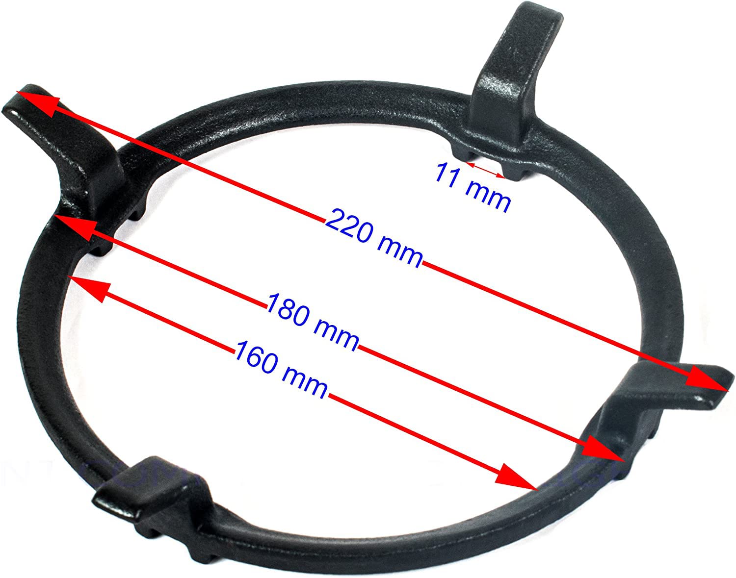 Wok Halter aus Gusseisen Wok Ring Wokhalterung Größe Ø 19/23 cm