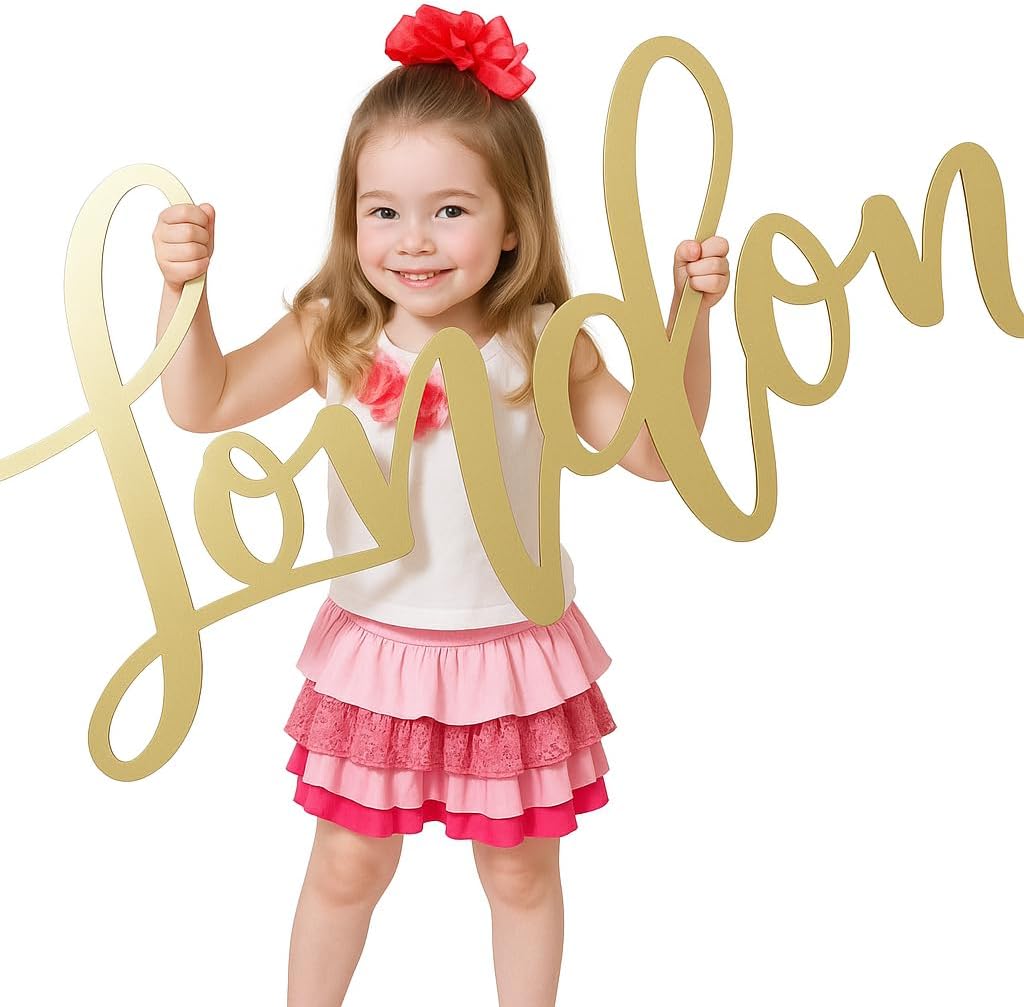 Wooden Custom Name Sign, Nursery Name Sign, Family Name Signs, Choice of Size & Fonts!