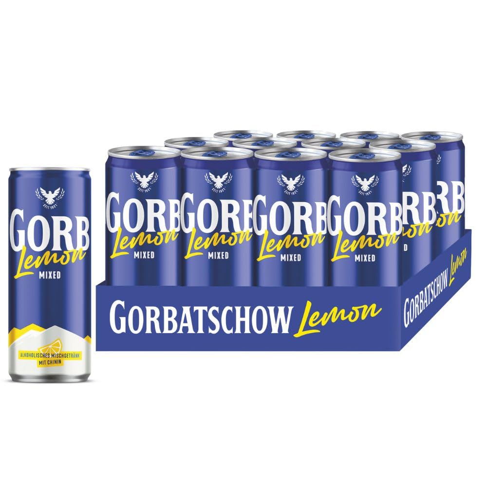 Gorbatschow Wodka Lemon 10% vol 12 x 0,33 l Dose
