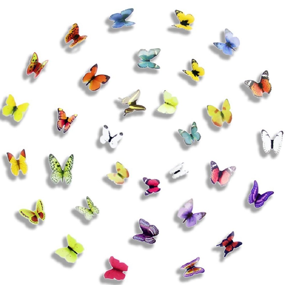 JAAMSO ROYALS 3D Butterfly Stickers for Wall, Butterfly Decoration Items, Butterfly Stickers, Butterfly Wall Decor, Butterflies, Butterflies for Wall Decoration 2 Combo of 38 Piece (15 CM X 13 CM) (B07DYP9JDF) Amazon Price History, Amazon Price Tracker
