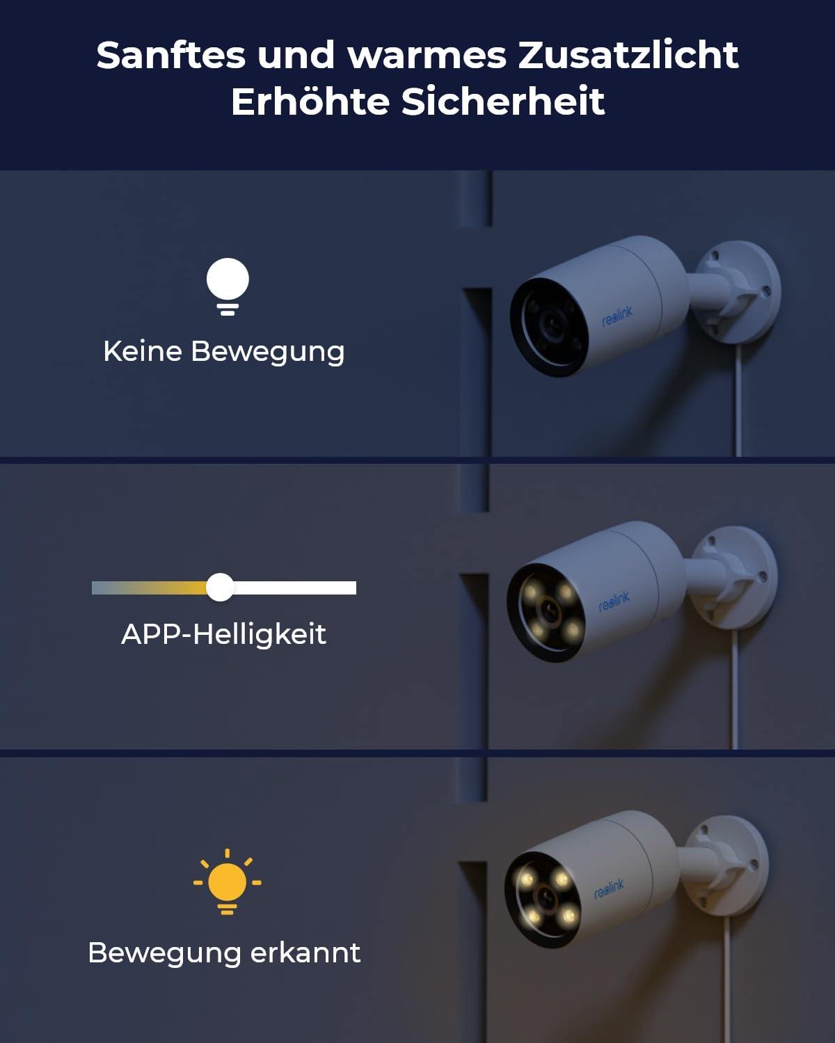 Reolink 4MP 2K PoE Überwachungskamera Aussen mit Vollfarbnachtsicht, CX410