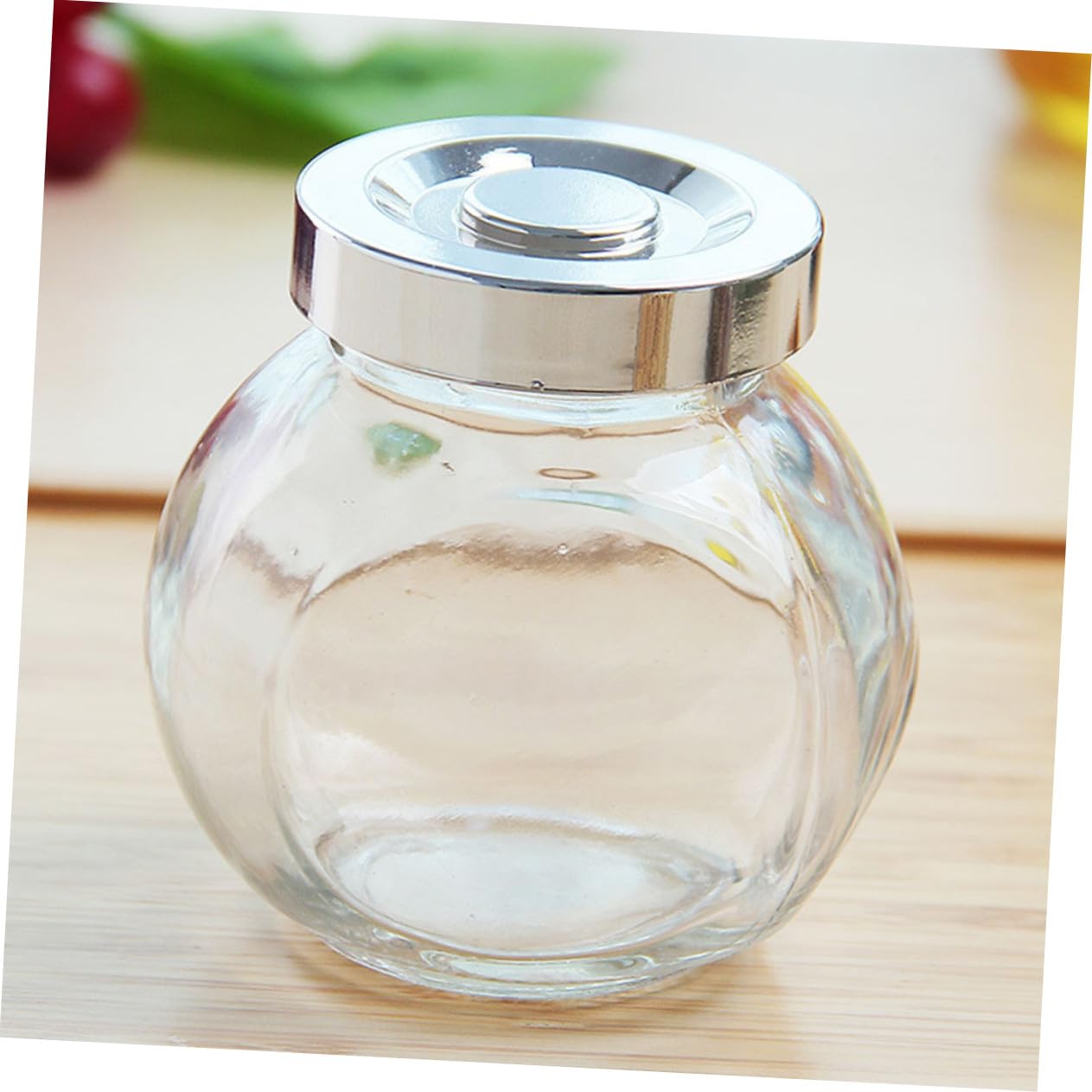 Didiseaon Glas Vorratsdosen 8 Stück 180 Ml Luftdicht Verschlossen mit Glasdeckel Runde Frischhaltedosen für Küche und Lebensmittelaufbewahrung